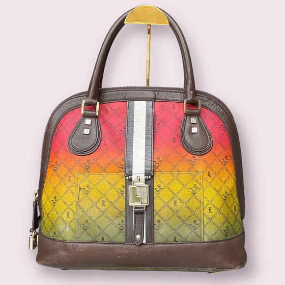 L.A.M.B. Handbags - L.A.M.B. Signature Montego Bowler Rasta Handbag! Rare and Vintage